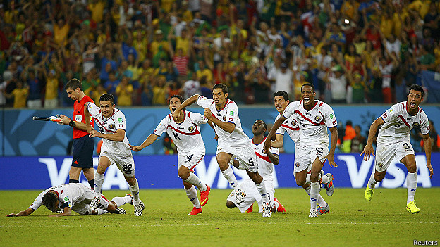 Equipo de Costa Rica celebra