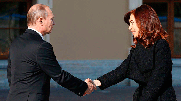 Vladimir Putin y Cristina Fernández de Kirchner (foto: AP)