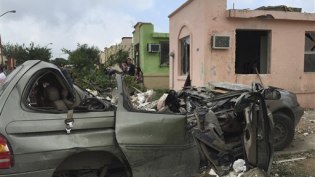 Destrozos por tornado en Coahuila            