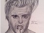 Justin Bieber ri de caricatura feita por fã e seguidores criticam