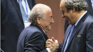 Sepp Blatter y Michel Platini