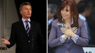 Mauricio Macri y Cristina Fernández