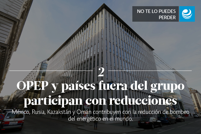 OPEP y países fuera del grupo participan con reducciones