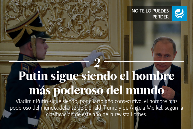 Putin sigue siendo el hombre más poderoso del mundo