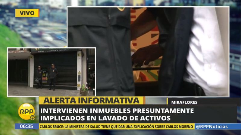 Así fue el allanamiento de una casa de cambios del distrito de Miraflores.