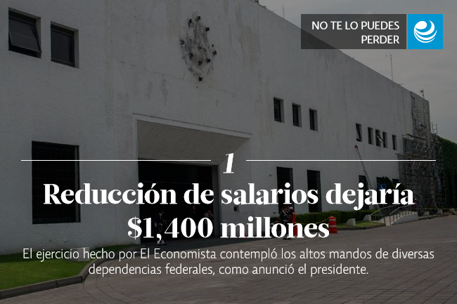 Reducción de salarios dejaría $1,400 millones