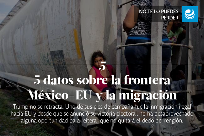 5 datos sobre la frontera México-EU y la migración