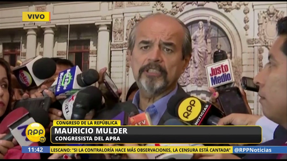 Mauricio Mulder, congresitas del Apra, negó un supuesto apoyo de Odebrecht a la campaña aprista del 2011. Dijo que esta supuesta confesión de Marcelo Odebrecht en un 