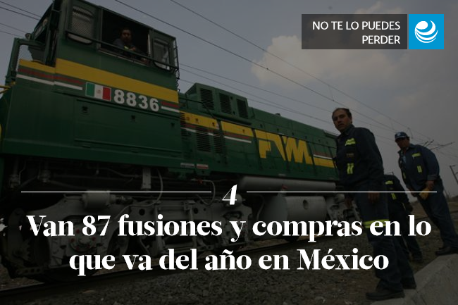 Van 87 fusiones y compras en lo que va del año en México