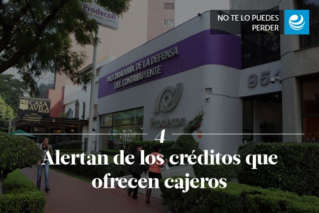 Alertan de los créditos que ofrecen cajeros