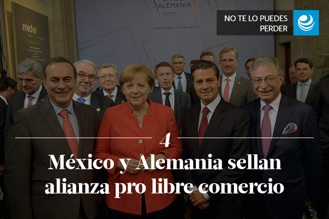 México y Alemania sellan alianza pro libre comercio