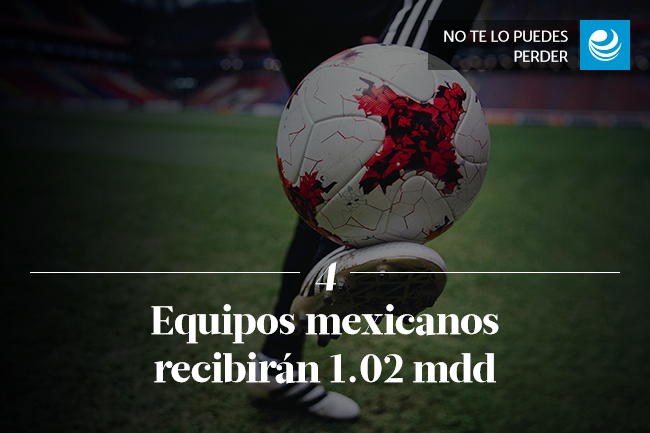 Equipos mexicanos recibirán 1.02 mdd