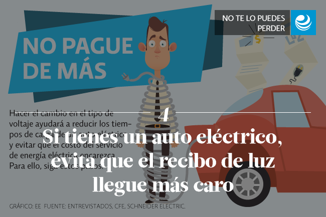 Si tienes un auto eléctrico, evita que el recibo de luz llegue más caro