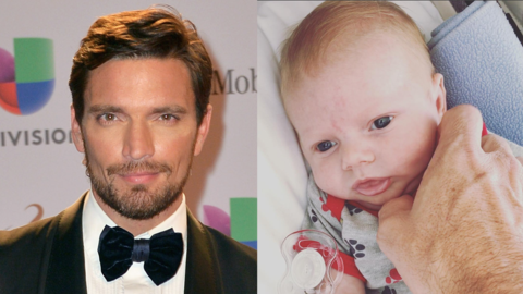 Julián Gil y Matías, su hijo con Marjorie de Sousa.