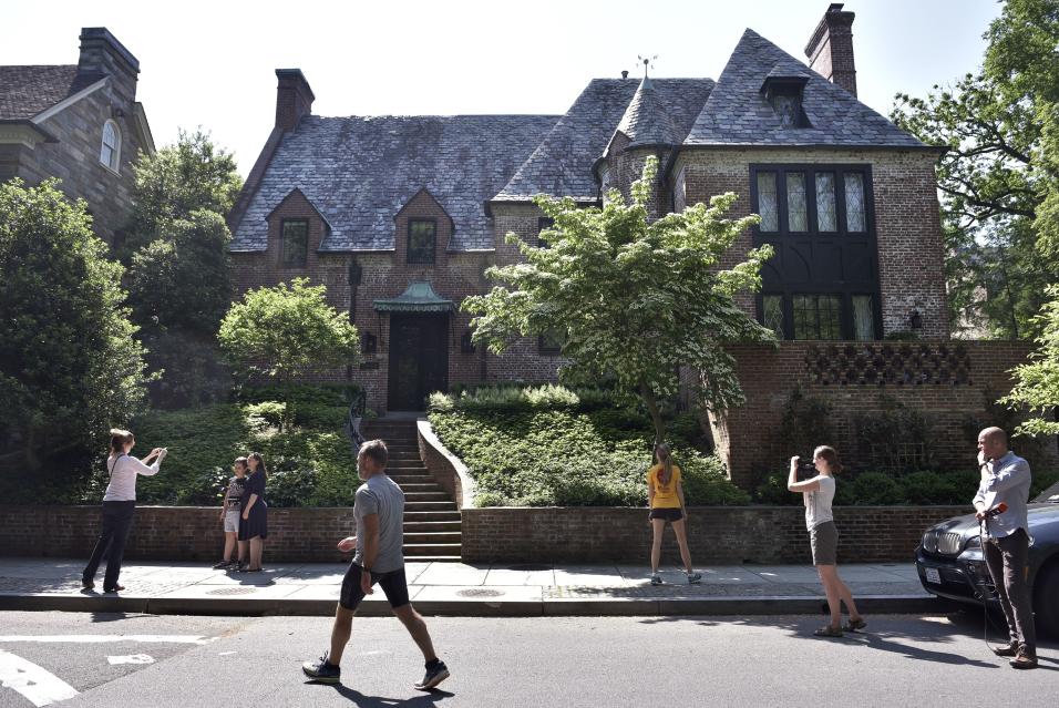 La casa de los Obama en Kalorama, Washington DC.