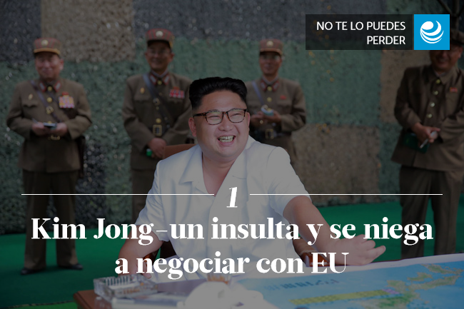 Kim Jong-un insulta y se niega a negociar con EU