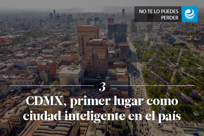 CDMX, primer lugar como ciudad inteligente en el país 