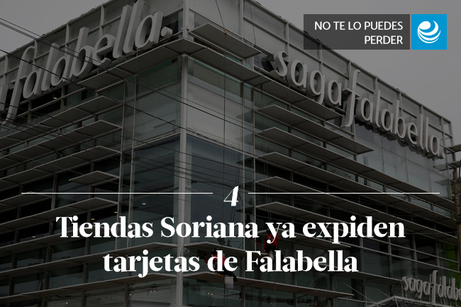 Tiendas Soriana ya expiden tarjetas de Falabella