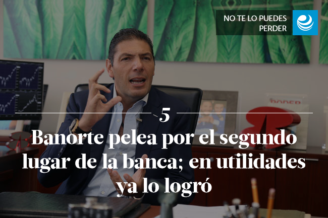 Banorte pelea por el segundo lugar de la banca; en utilidades ya lo logró