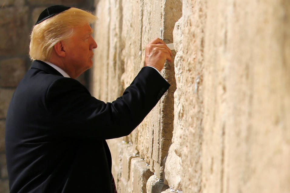 Donald trump Muro de los Lamentos Greatest Hits