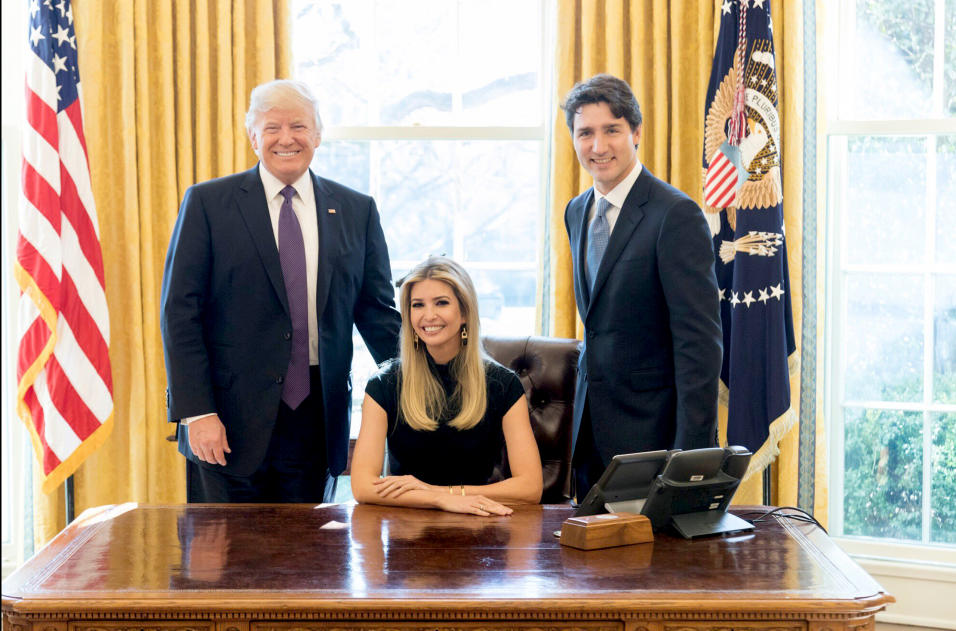 Ivanka Trudeau Ovall Office