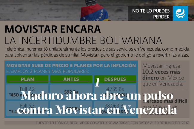 Maduro ahora abre un pulso contra Movistar en Venezuela