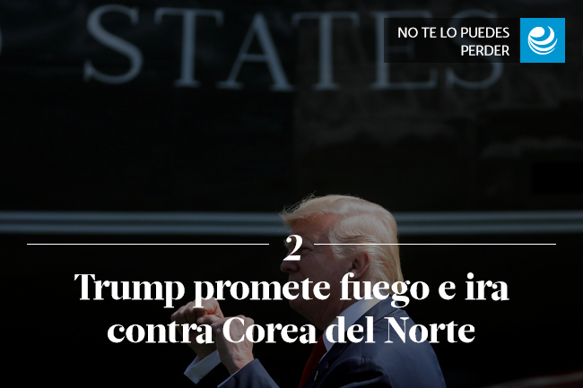 Trump promete fuego e ira contra Corea del Norte