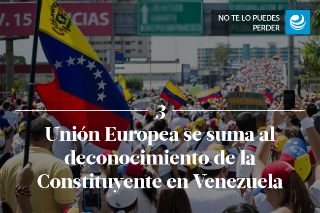 Unión Europea se suma al deconocimiento de la Constituyente en Venezuela