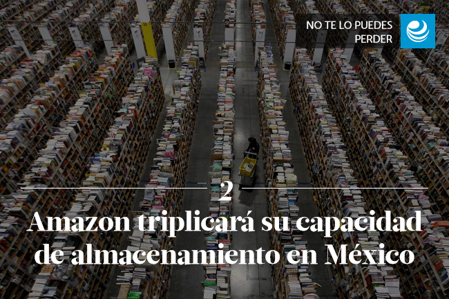 Amazon triplicará su capacidad de almacenamiento en México