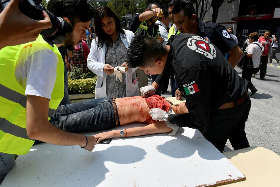 Algunas personas se han reportado heridas y est&aacute;n siendo asistida...