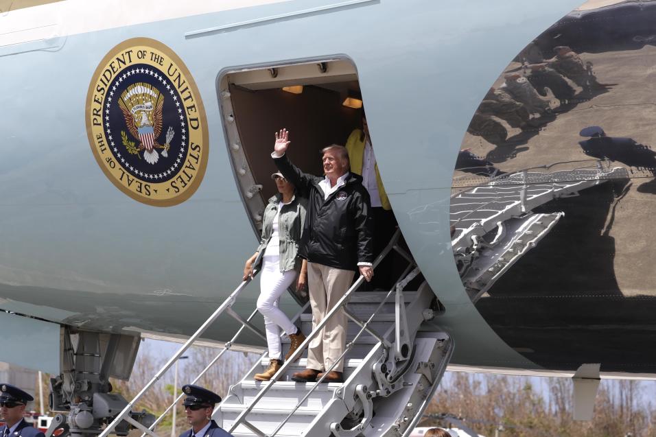 El presidente estadounidense Donald Trump lleg&oacute; este martes a Pue...