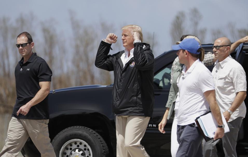 El presidente estadounidense Donald Trump lleg&oacute; este martes a Pue...