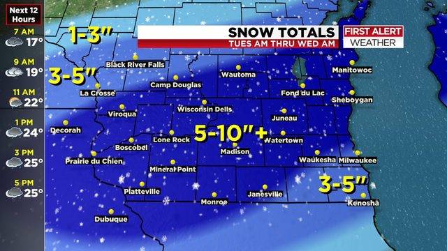 Schools close ahead of storm that could bring 10