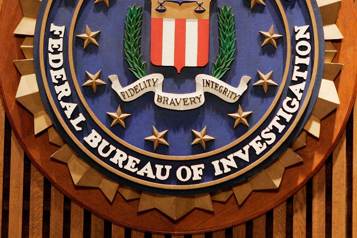 An FBI official seal